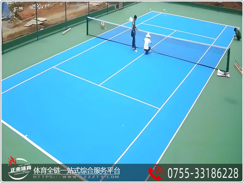 福田公園丙烯酸網球場工程造價多少錢